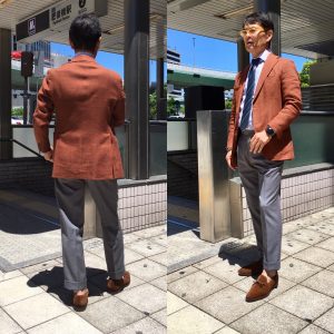 メンズのグレーカラーコーディネート